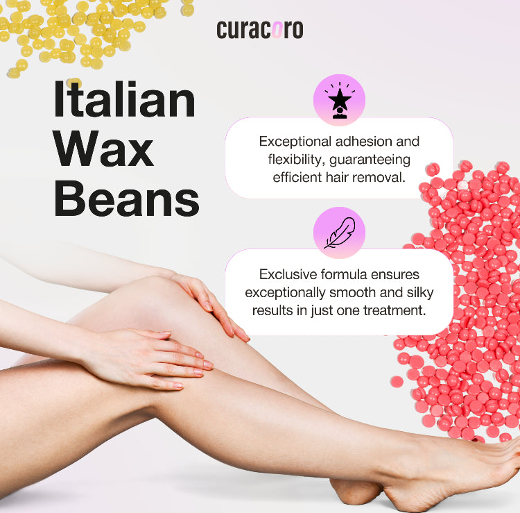 Curacoro Italian Hard Wax Beans-Multidirectional -Passion fruit (500g)
